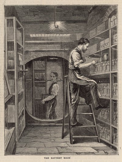 La sala de baterías de English School