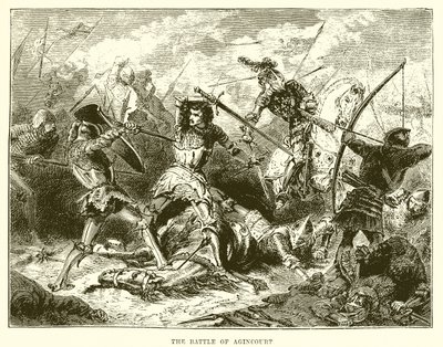 La batalla de Agincourt de English School