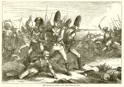 La batalla de Arass: Los granaderos en apuros (1775) de English School