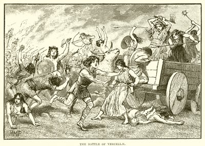 La batalla de Vercellae de English School