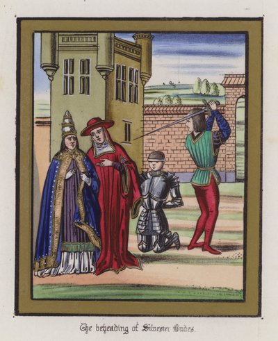 La decapitación de Sir Silvester Budes de English School