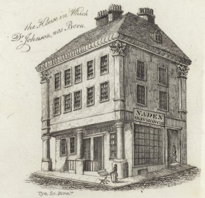 El lugar de nacimiento del Dr. Samuel Johnson de English School