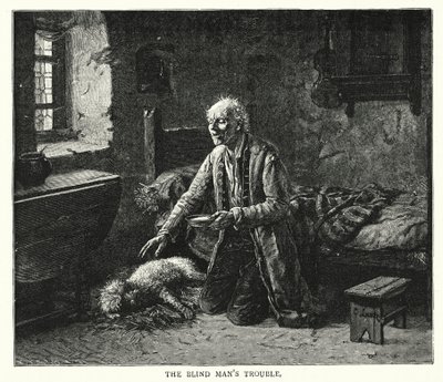 La angustia del ciego (grabado) de English School