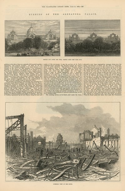 El incendio del Alexandra Palace de English School