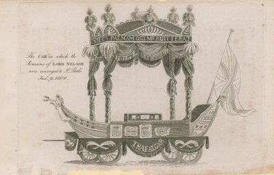 El coche en el que los restos de Lord Nelson fueron llevados a San Pablo de English School