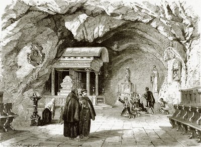 La capilla de Santa Rosalía cerca de Palermo, en Sicilia de English School