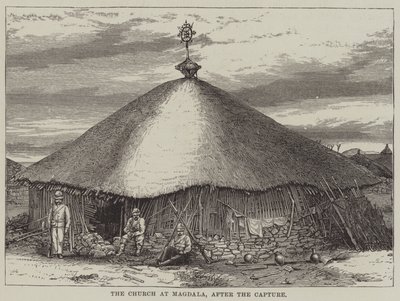 La iglesia de Magdala, después de la captura (grabado) de English School