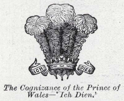 El emblema del Príncipe de Gales, 