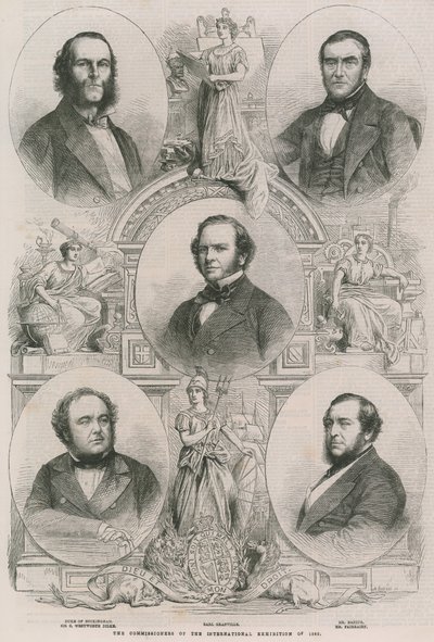 Los comisionados de la Exposición Internacional de 1862 de English School