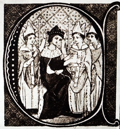 La coronación del rey Eduardo I de English School