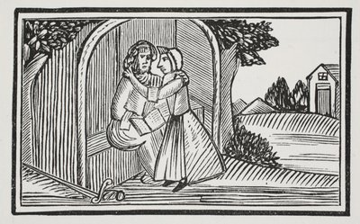 La muerte de Guy, ilustración de Chap-books del siglo XVIII de John Ashton, pub. 1882 de English School