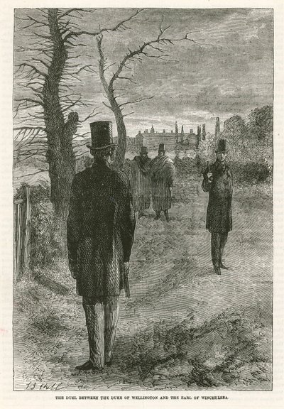 El duelo entre el Duque de Wellington y el Conde de Winchelsea de English School