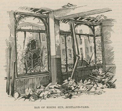 El atentado con dinamita en Westminster; Bar del Rising Sun de English School