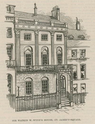 El atentado con dinamita en Westminster; Casa de Sir Watkin W Wynn, Plaza de St James de English School