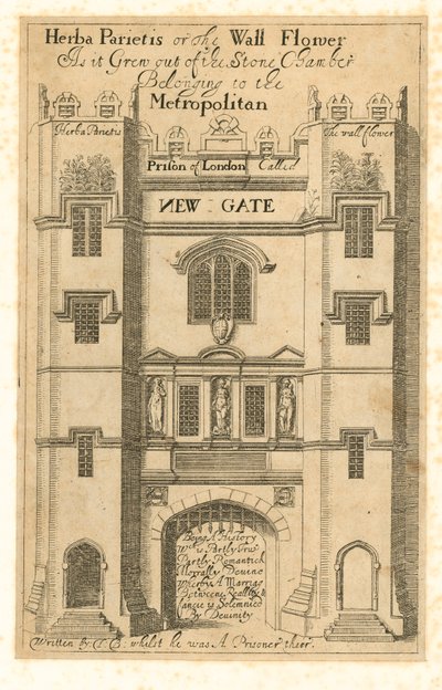 La vista más antigua conocida de Newgate de English School