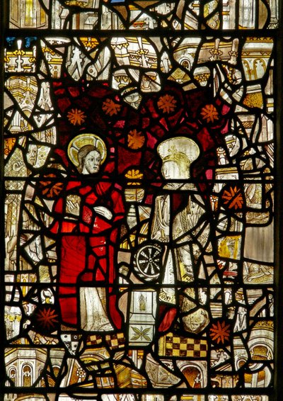 La ventana este que representa a Santa Catalina con Cristo de English School