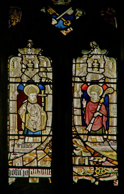 La ventana este que representa a San Guillermo y San Erkenwald de English School