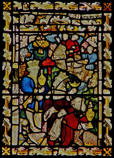 La ventana este que representa la Adoración de los Magos de English School