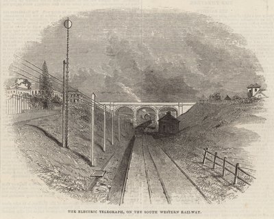 El telégrafo eléctrico en el Ferrocarril del Suroeste de English School