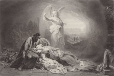 La víspera del vuelo (grabado) de English School