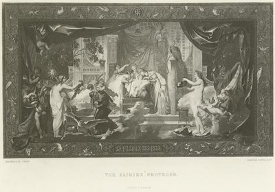 La protegida de las hadas (grabado) de English School