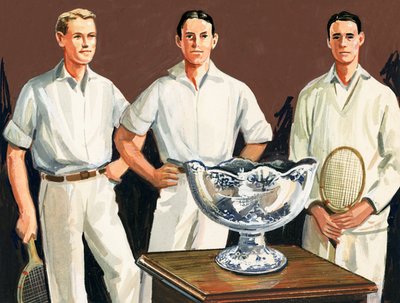 La primera Copa Davis fue ideada por Dwight Davis, quien estaba en el equipo ganador de English School