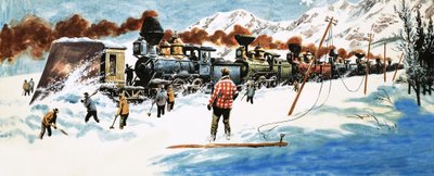 La primera línea ferroviaria transcontinental a través de América de English School