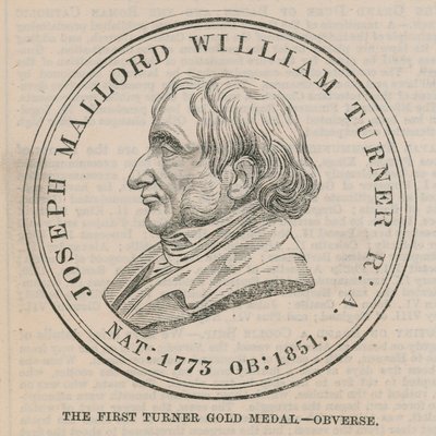 La primera Medalla de Oro Turner (anverso) de English School