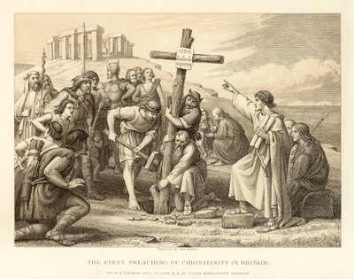 La primera predicación del cristianismo en Gran Bretaña de English School