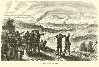 La primera vista de París, septiembre 1870 de English School