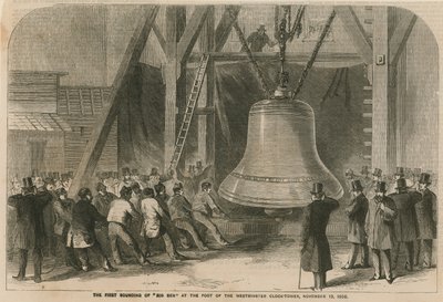 El primer sonido de Big Ben al pie de la Torre del Reloj de Westminster de English School