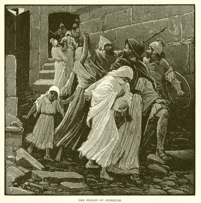 La huida de Sedequías de English School