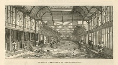 El baño flotante en el Támesis en Charing Cross de English School
