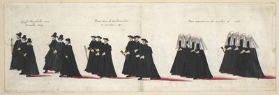 El cortejo fúnebre de la reina Isabel I a la Abadía de Westminster, 28 de abril de 1603 de English School