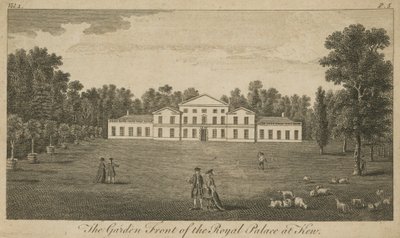La fachada del jardín del Palacio Real en Kew, Londres de English School