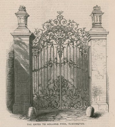 Las puertas del Parque Holland, Kensington de English School