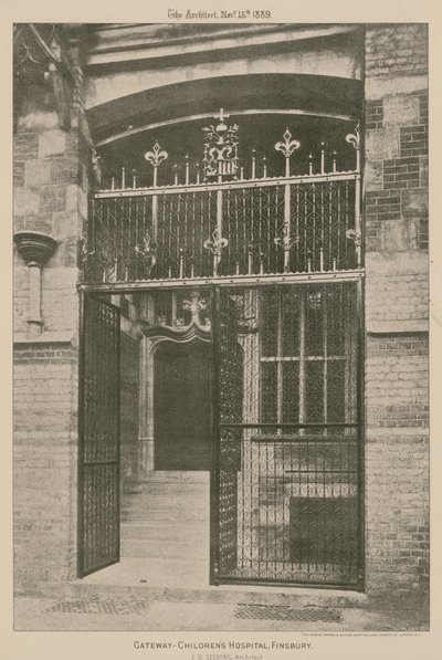 La entrada, Hospital Infantil, Finsbury de English School