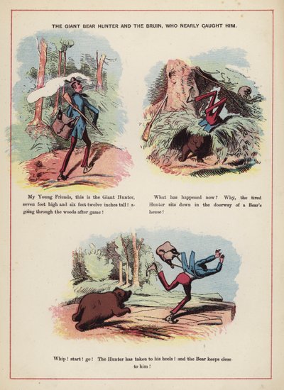 El cazador de osos gigante y el oso que casi lo atrapó de English School