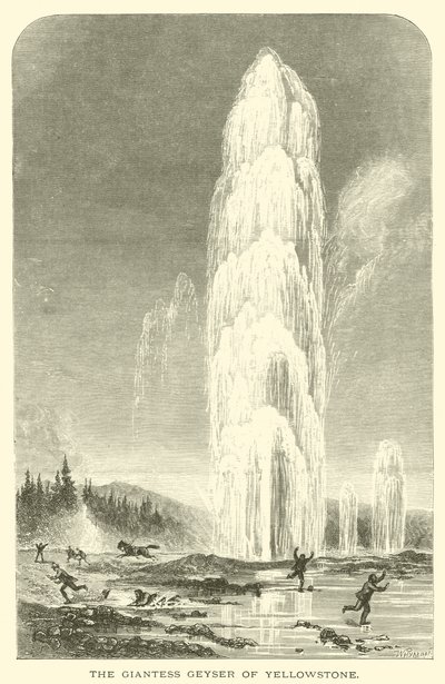 El géiser gigante de Yellowstone de English School