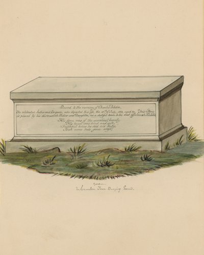 La tumba del músico y dramaturgo Charles Dibdin de English School