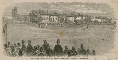 El gran partido de críquet en Lords Ground de English School
