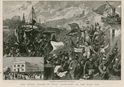 La gran huelga de los trabajadores portuarios en el East End de English School