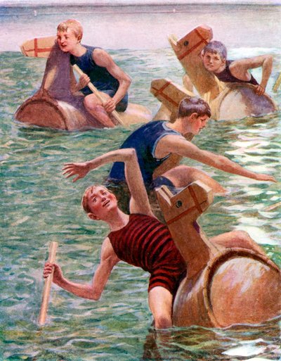 La carrera del caballito de madera de English School