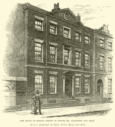 La casa en Rodney Street donde nació el Sr. Gladstone de English School