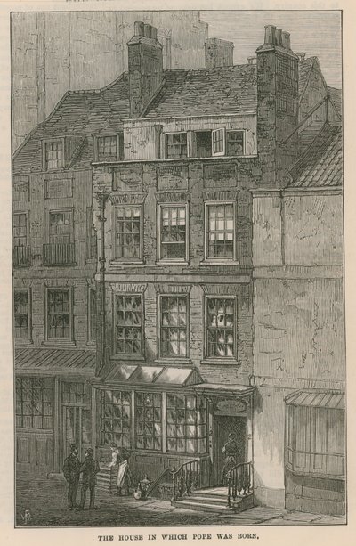La casa en la que nació Alexander Pope de English School