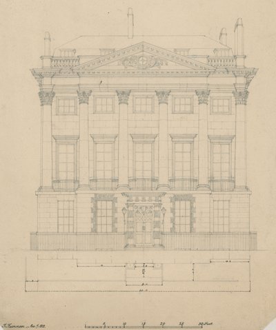 La casa del Sr. Scotmother, Cavendish Square, Londres de English School