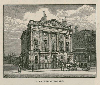 La casa del Sr. Scotmother, Cavendish Square, Londres de English School