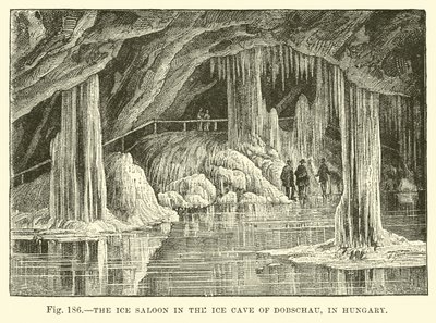 El salón de hielo en la Cueva de Hielo de Dobschau en Hungría de English School