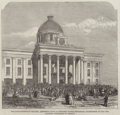 La inauguración del honorable Jefferson Davis de English School