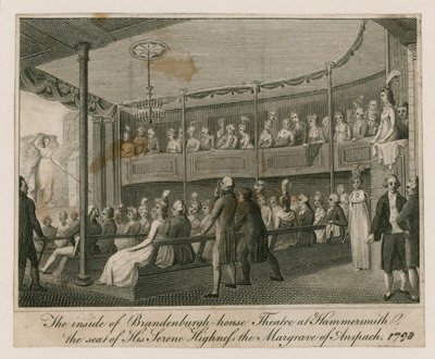 El interior del Teatro Brandenburgh House en Hammersmith de English School